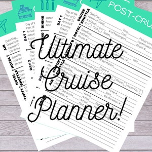 Cruise Planning Kit Printable, Cruise Planner