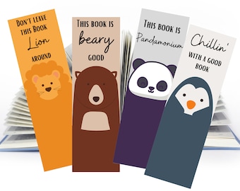 Fun animal bookmarks