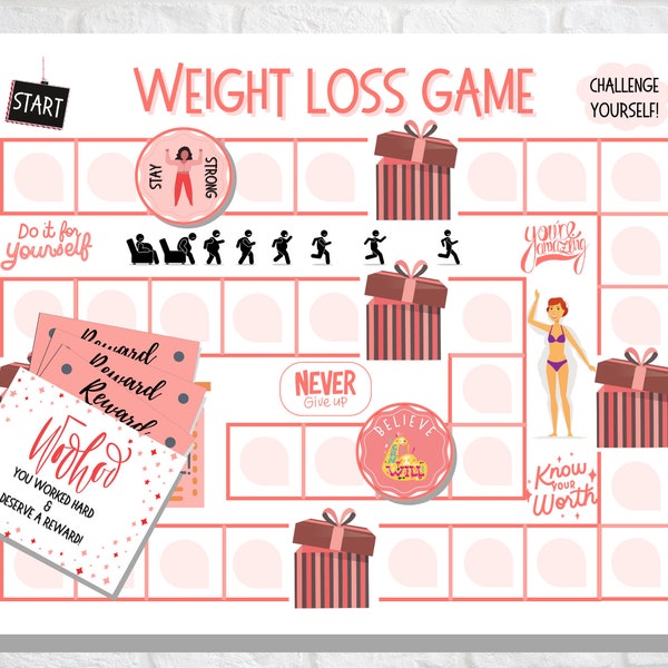 Weight Loss Game Board, Fun, Interactive