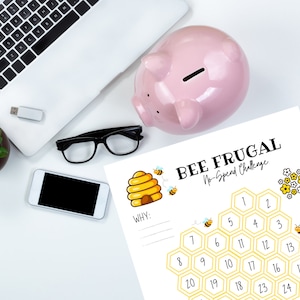 No Spend Challenge Tracker Monthly