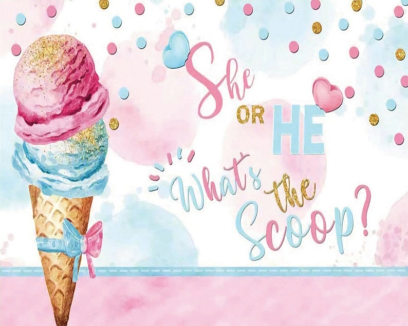 Boy or Girl Backdrop Gender Reveal Backdrop Shining Spots Backdrops Baby Shower Party Decor Background Photo Booth Shoot Studio Props