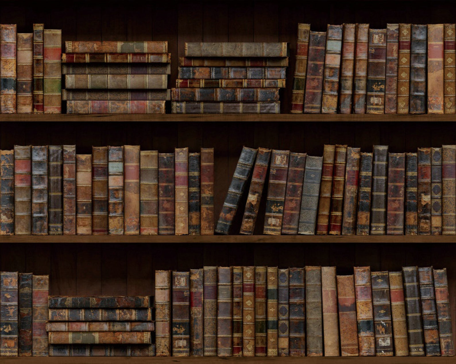 Bookshelf Backdrop Vintage Bookcase Backdrops for Library | Etsy