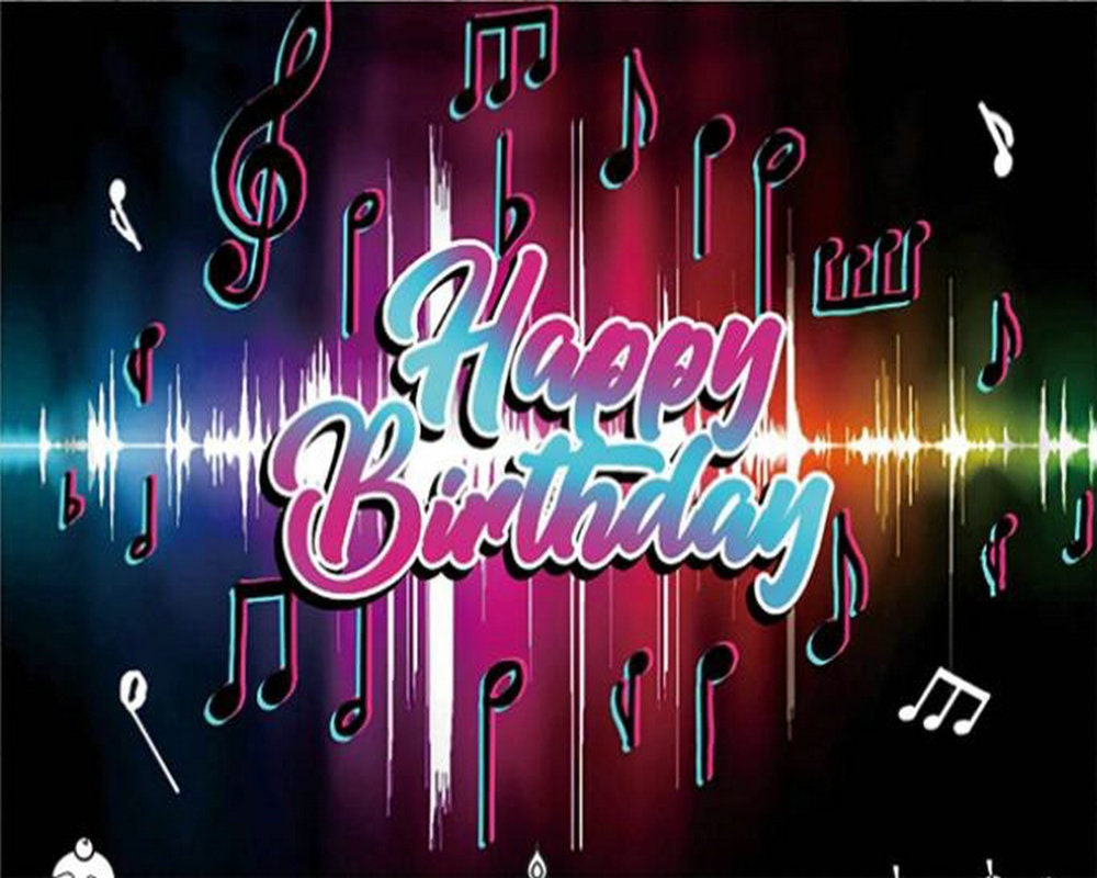 TIK Tok Backdrop Happy Birthday Backdrops Music Backdrop | Etsy