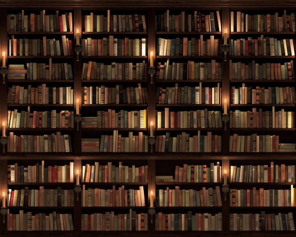 Vintage Bücherregal Hintergrund Bücherregal Kulissen für | Etsy