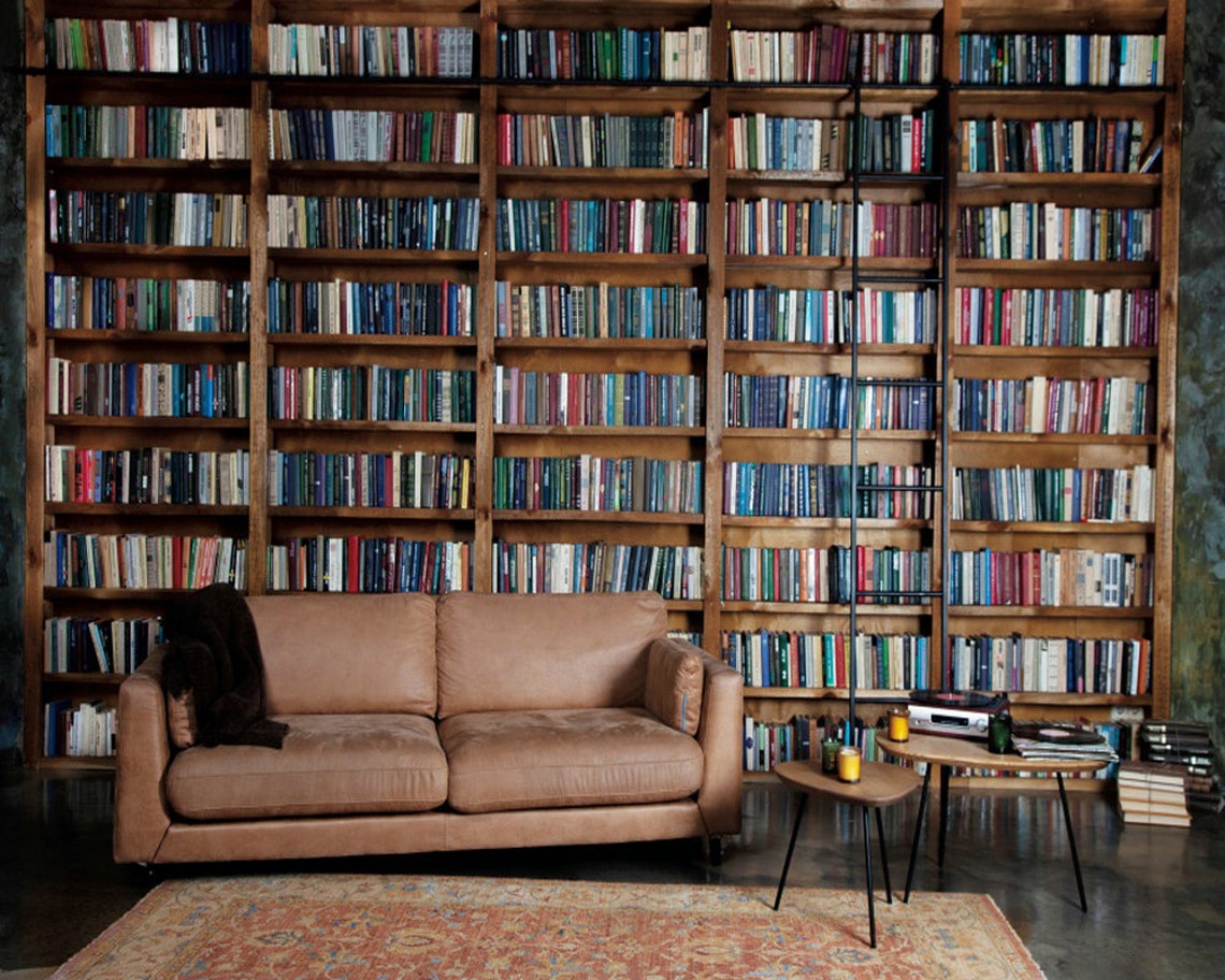 Vintage Books Backdrop Bookshelf Bookcase Photography Etsy