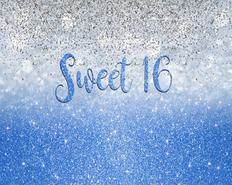 Happy Birthday Backdrop Sweet 16 Backdrops Cake Table Banner Party Decor Shining Background Vinyl Backgrounds Photo Booth Shoot Studio Props