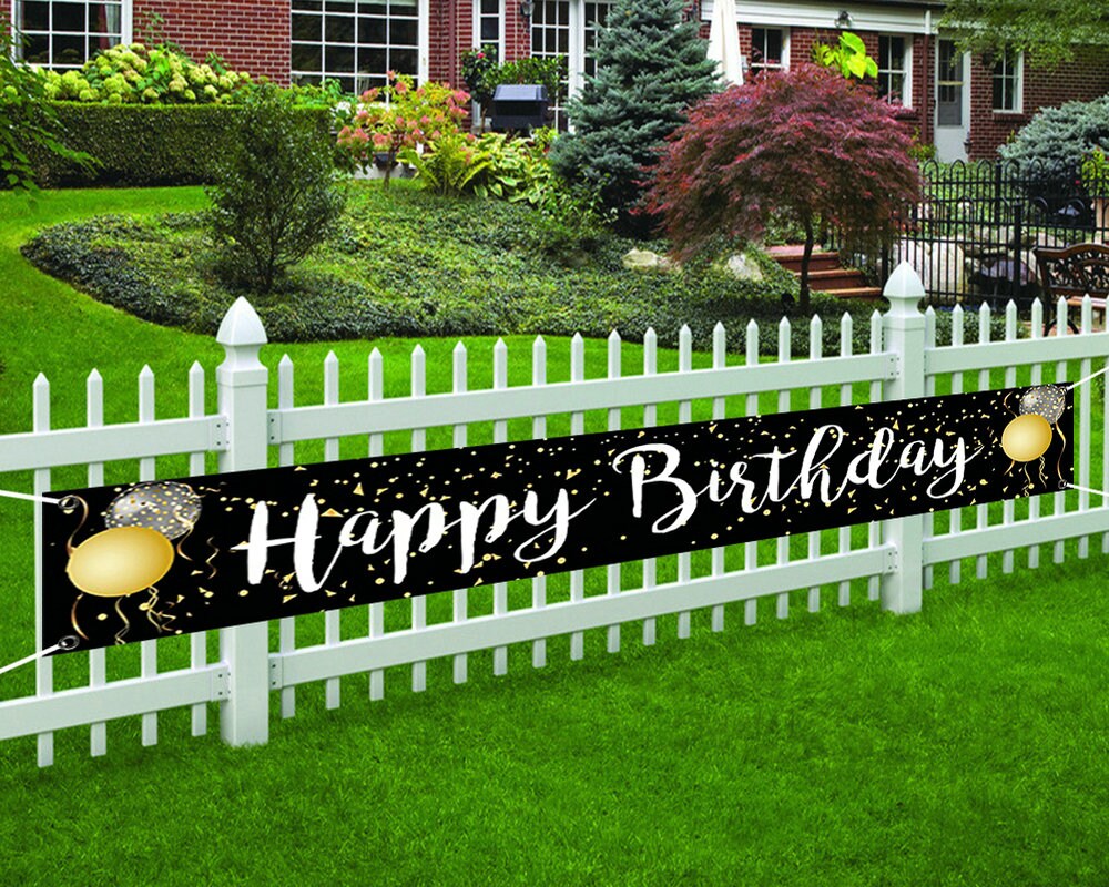 Happy Birthday Banner Happy Birthday Yard Sign Banners Etsy