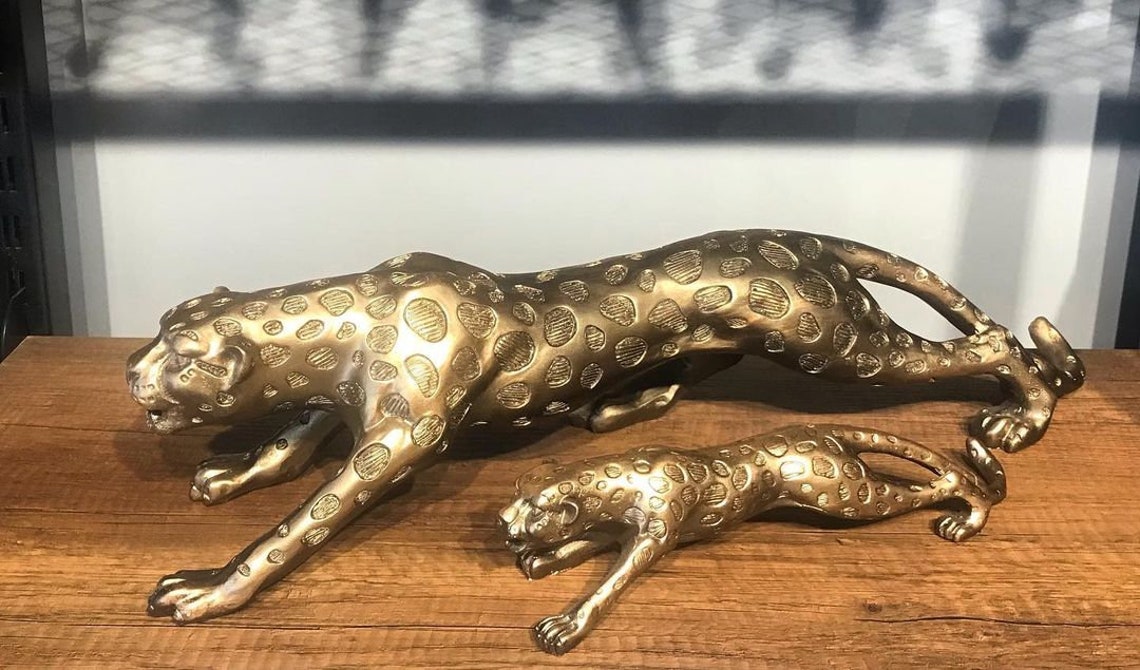 Jaguar Statue Jaguar Handmade Figurine Animal Statues Gift Etsy