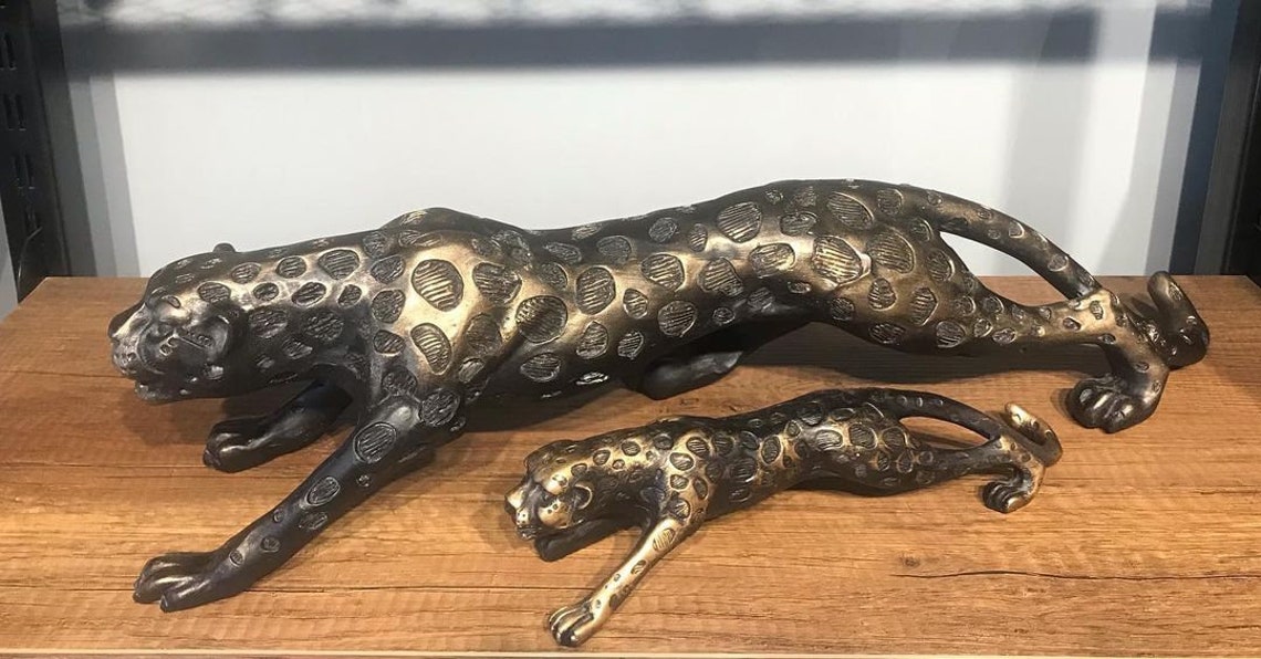 Jaguar Statue Jaguar Handmade Figurine Animal Statues Gift Etsy