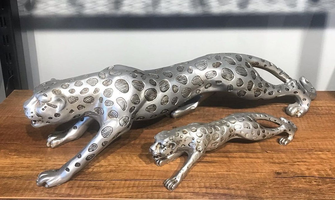 Jaguar Statue Jaguar Handmade Figurine Animal Statues Gift Etsy