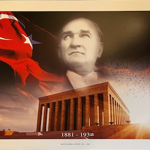 Mustafa Kemal Ataturk Poster (13&quot; x 19&quot;)