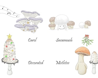 Christmas Mushroom cards