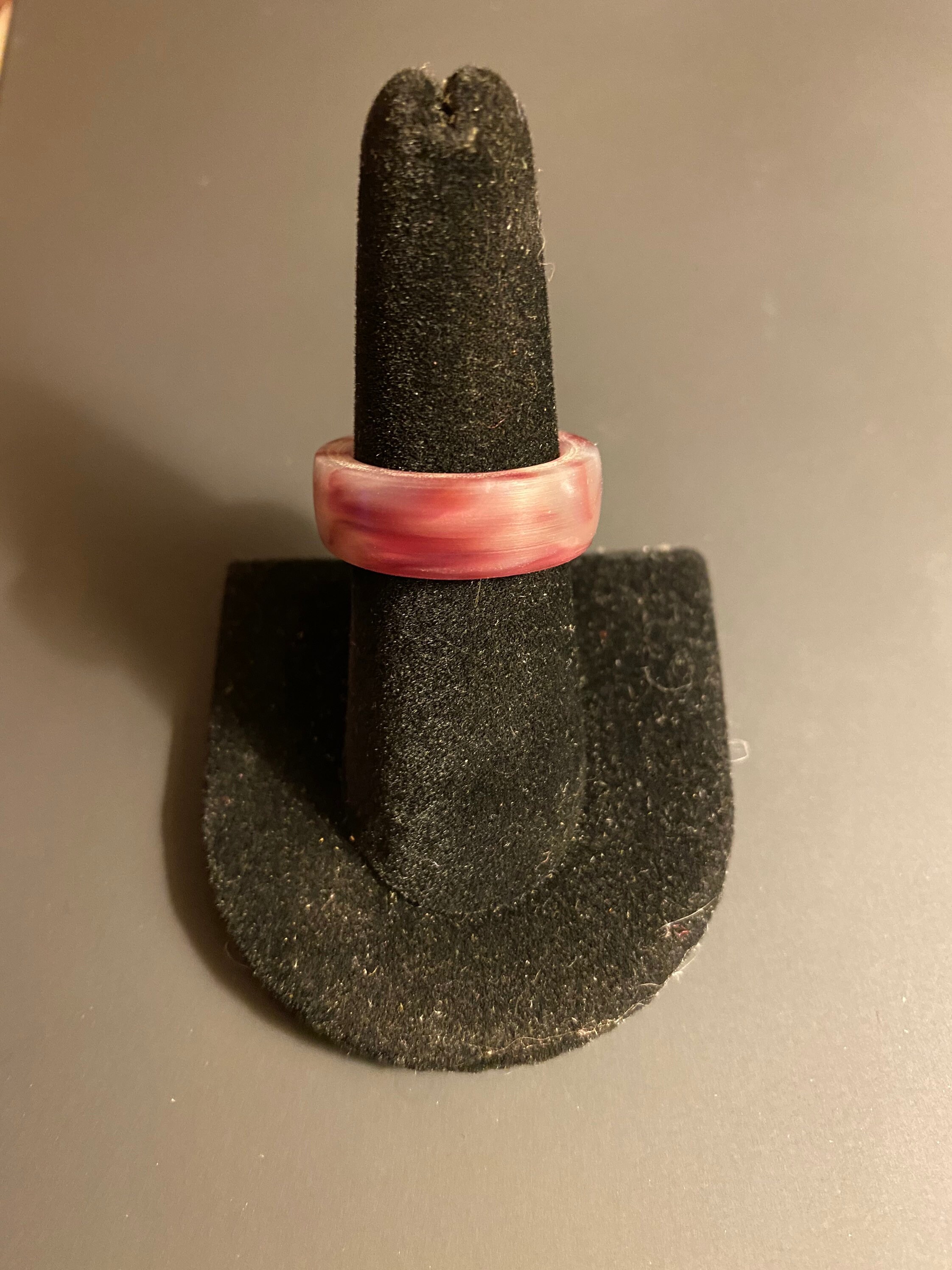 Handcrafted Bowling Ball Rings Red White Etsy