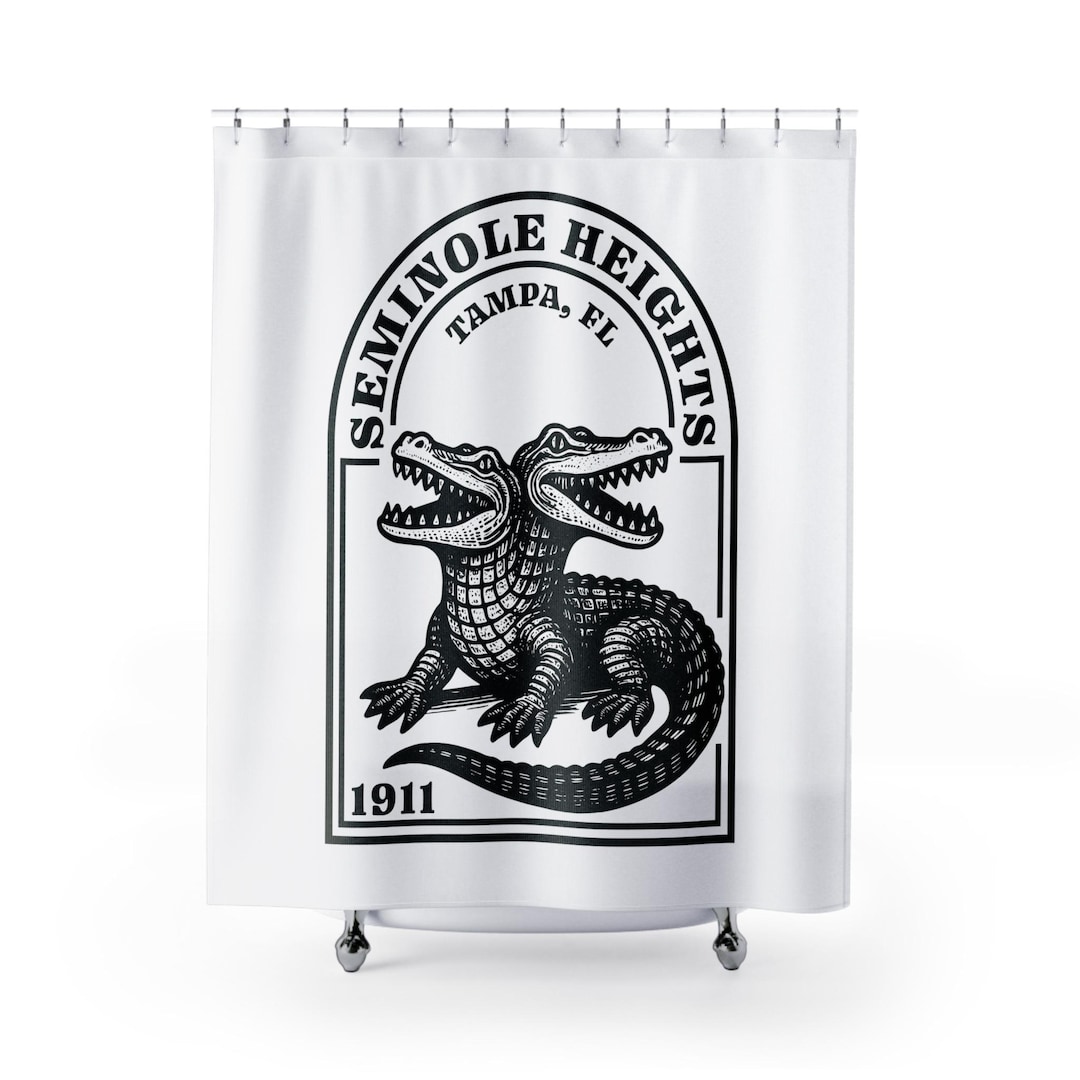 Seminole Heights Vintage Style Shower Curtain | Home Decor, Bathroom ...
