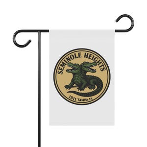 Striscione da giardino colorato Seminole Heights, decorazione da esterno personalizzata, cartello per casa e giardino, decorazione unica per il cortile, bandiera del Florida Pride