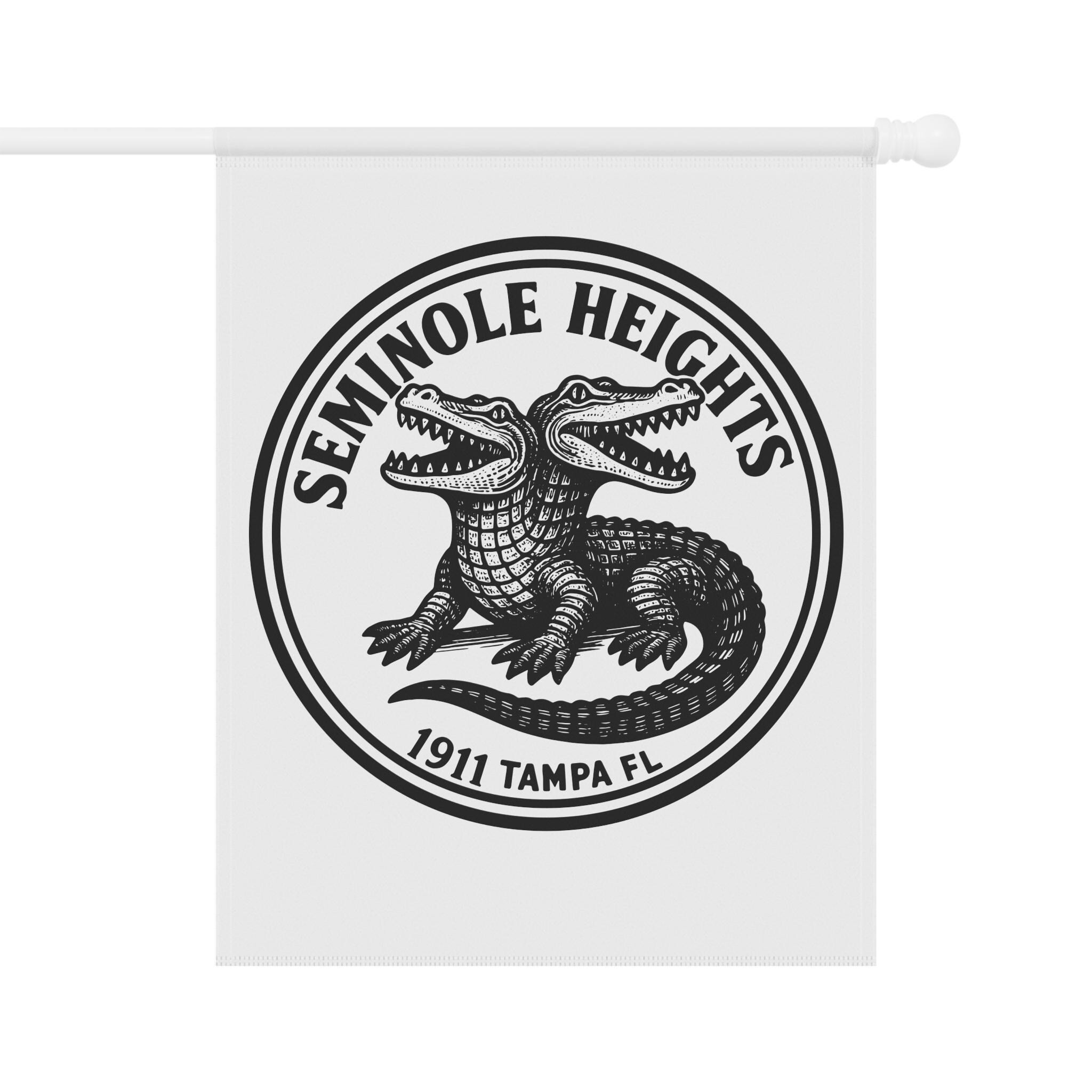 Seminole Heights Garden Banner, Custom Outdoor Decor, Home and Garden ...