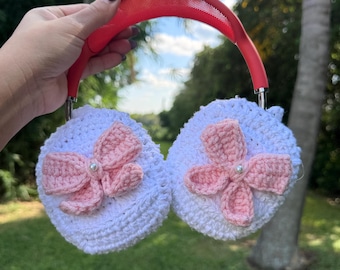 Coquette Crochet Airpods Max Covers: Handmade Bow Headphones| Bow