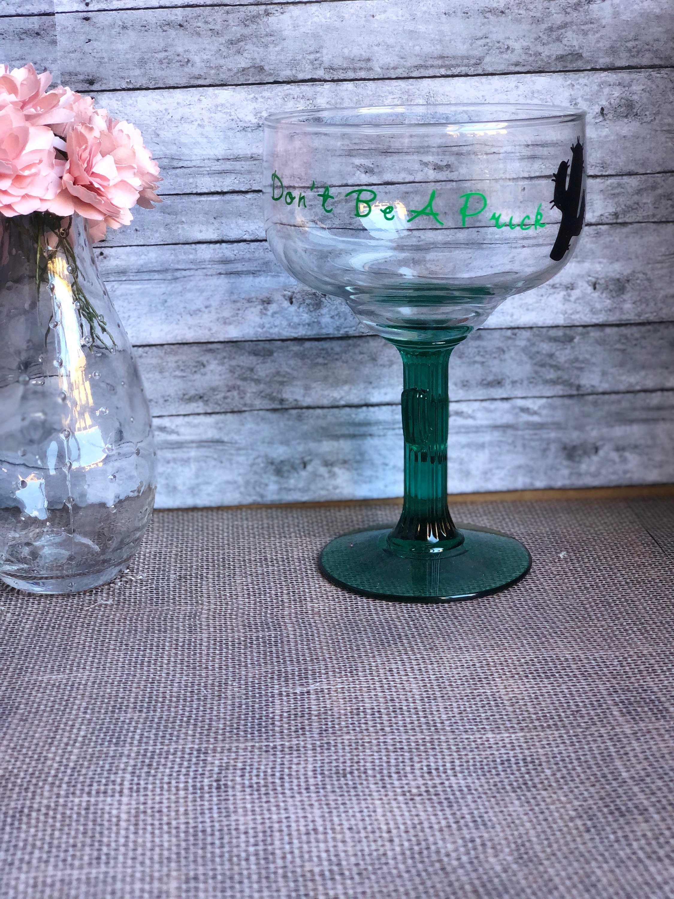 Cactus margarita glass Etsy