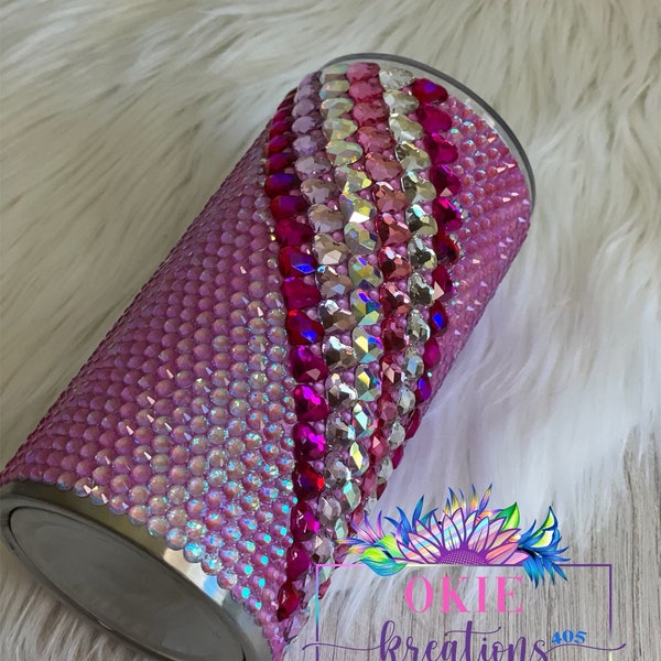 Large Bling Bling Tumbler Hearts main image 1