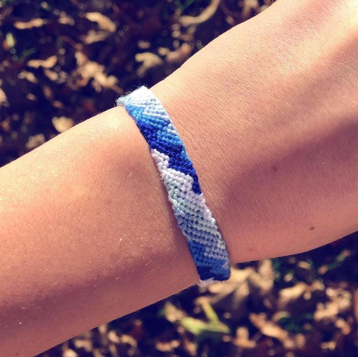 Zig Zag Friendship Bracelet blue friendship bracelets rainbow Etsy