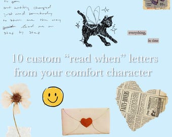 10 Personalized “Read When” Comfort Character Letters
