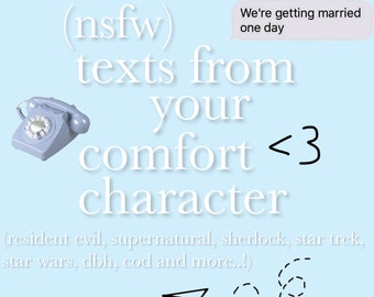 Textos de tu personaje favorito (NSFW) (una semana)