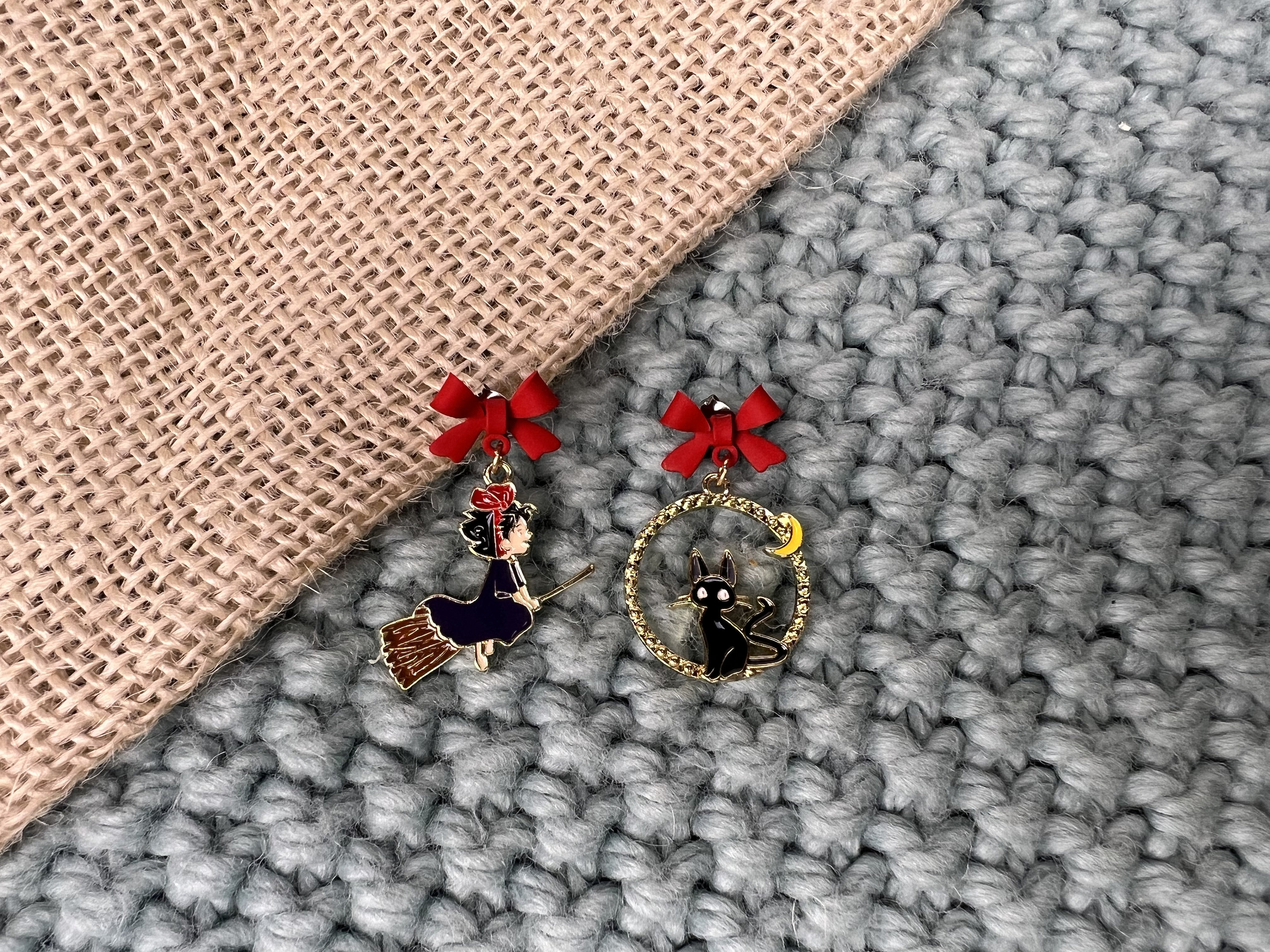Kiki's Delivery Service Earrings - Kiki & Jiji Asymmetric Earrings