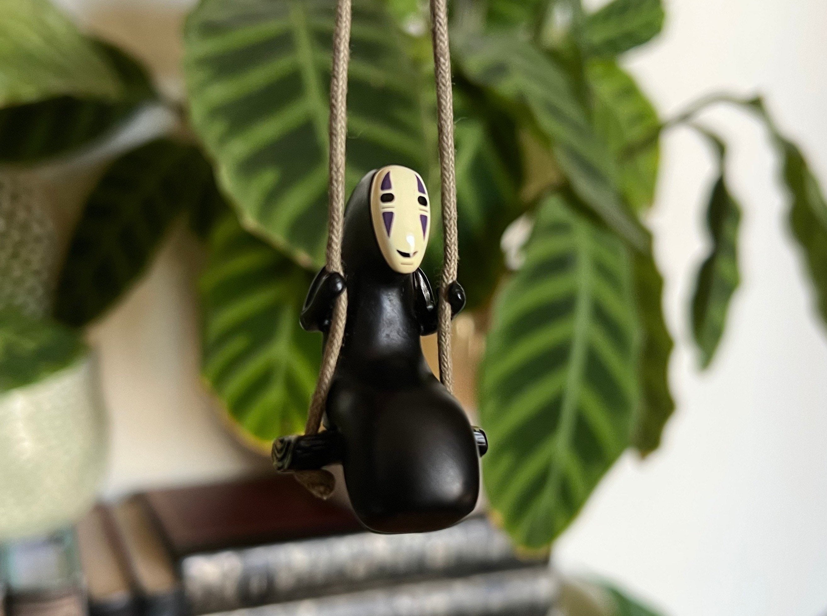 Cheap Anime Spirited Away Swinging No Face Man Car Decorative Pendant Home  Ornament