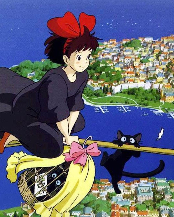 Kiki's Delivery Service Necklace - Jiji - Studio Ghibli - Stickers