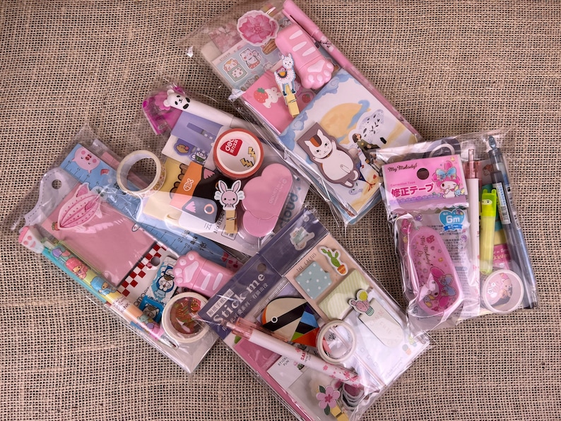 Kawaii Stationery Surprise Bundle Study/school Etsy UK