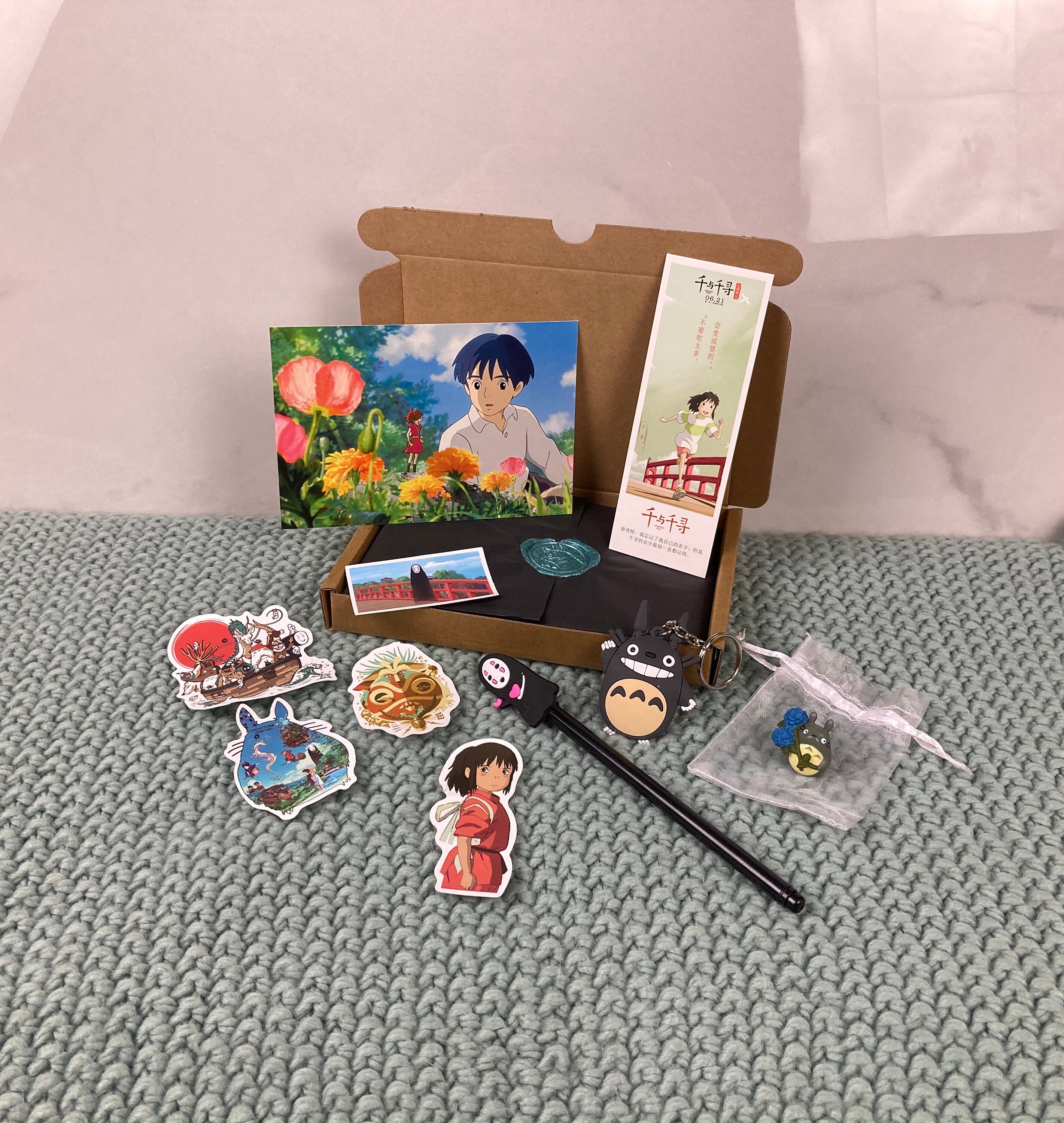 Studio Ghibli Keyring Gift Box Keyring/pen/stickers/mini Etsy UK