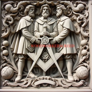Laser Engraving Burn PNG 3D Illusion Laser Ready Engraving File Digital Download Freemason masonic art