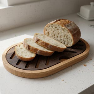 CNC Bread Cutting Board Digital File: Vectric Vcarve, Aspire, DXF, STL