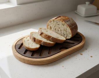 CNC Bread Cutting Board Digital File: Vectric Vcarve, Aspire, DXF, STL