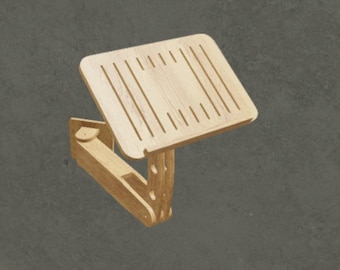 Suporte de parede para laptop Arquivo de corte digital para máquina CNC, braço articulado para laptop