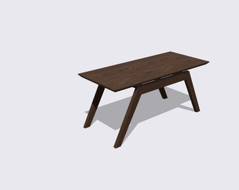 Wooden table plans inkluding blueprints in pdf