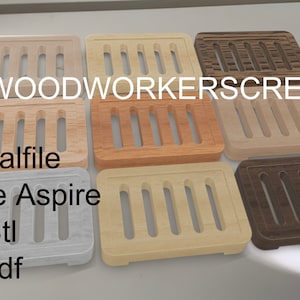 Soap Dish, cnc Digital files for Vectric V-carve and Aspire , DXF,STL for 3d printing included