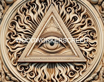 3D All Seeing Eye Laser Engraving File (Digital Download)