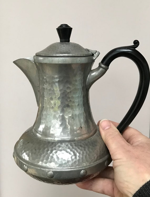 Antique Pewter Coffee Pot Great Decorative Jug Vintage Styling Retro Home Christmas Styling Etsy Canada