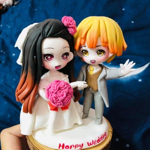 Custom Wedding cake topper from photo, Traditional wedding cake topper, Custom Bride & groom topper, Doll Wedding Decoration