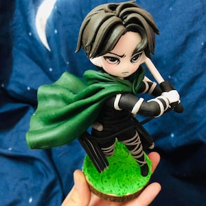 Custom Clay Figurines from photo, Personalized Game Clay Figurines, Chibi Clay Figurines, Chibi Clay Figurines, Wedding Cake Topper