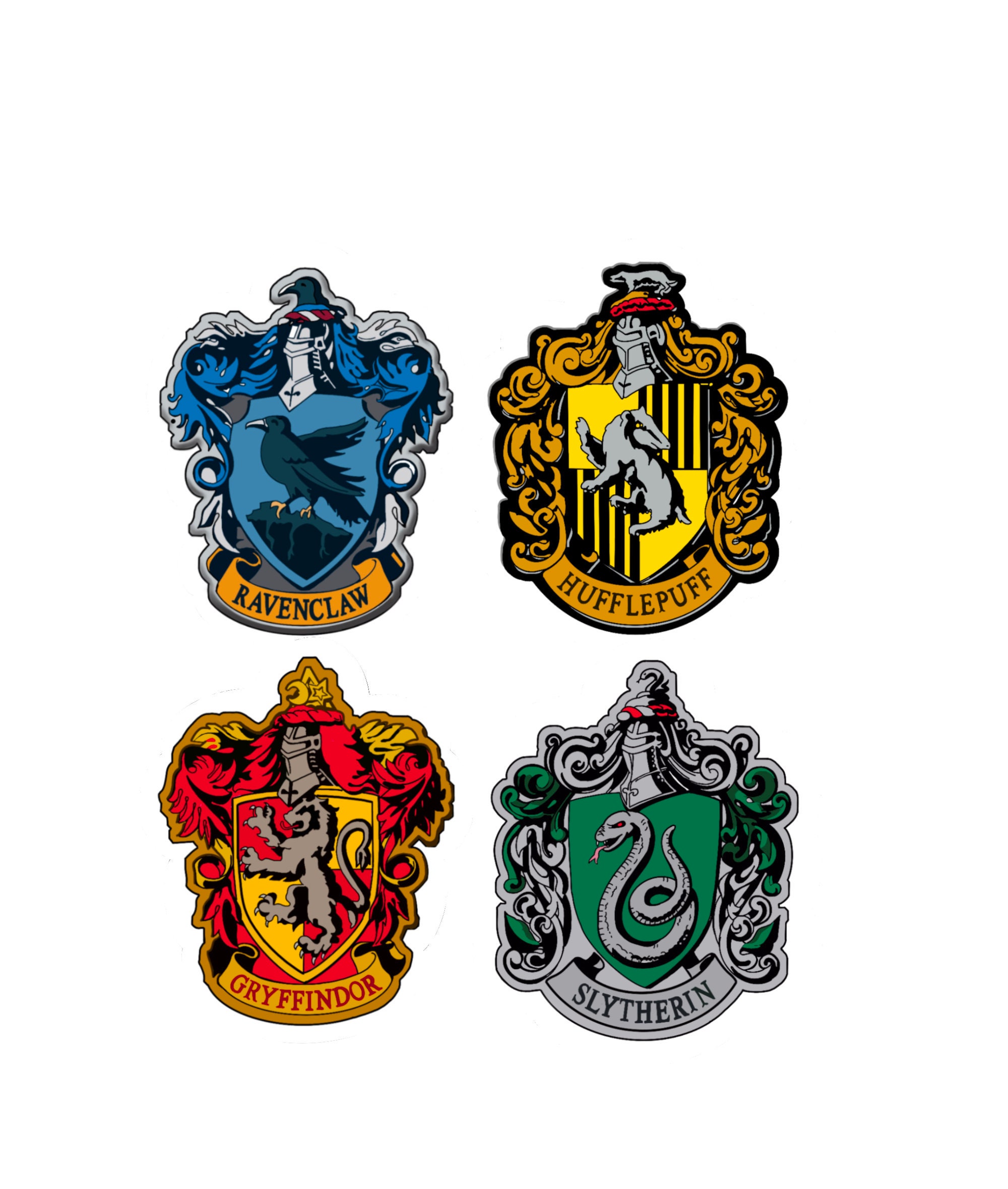 Harry Potter Houses Stickers Etsy UK