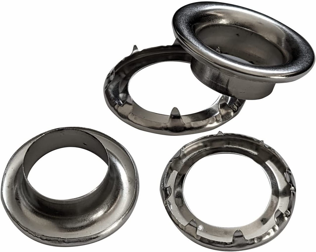 8mm 16mm Grommets Eyelets Stainless Steel Rolled Rim Heavy Duty With