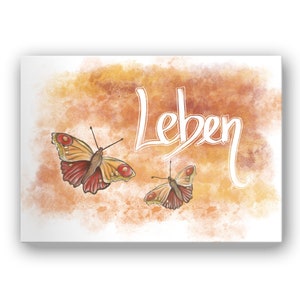 Postkarte – Leben