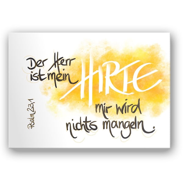 Postkarte – Der Herr ist mein Hirte