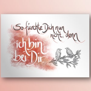 Postkarte – So fürchte Dich nun nicht, denn ich bin bei Dir. | Jesaja 43,5