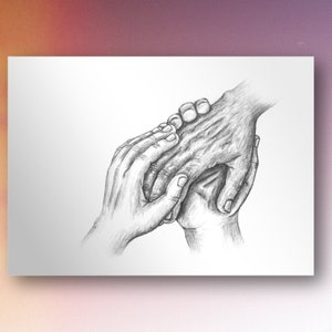 Postkarte – Hände, die halten