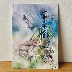 Postkarte – Der Herr ist mein Hirte. Psalm 23,1