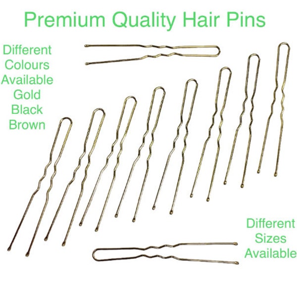 10 x Hair Bobby Pins. Different Colours and Sizes Available Hair Pins