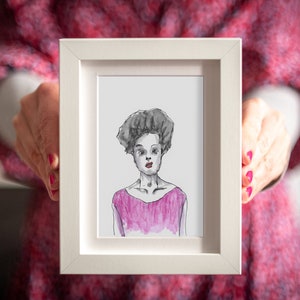 Original Postcard Art Hand Drawn
